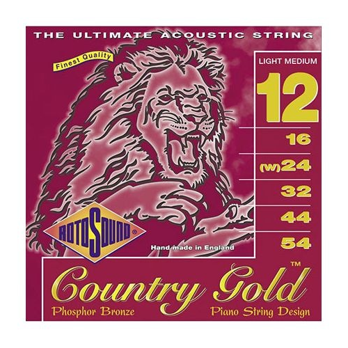 CG12 Country Gold - Струны для ак. гитары, фосфор-бронза/Rotosound