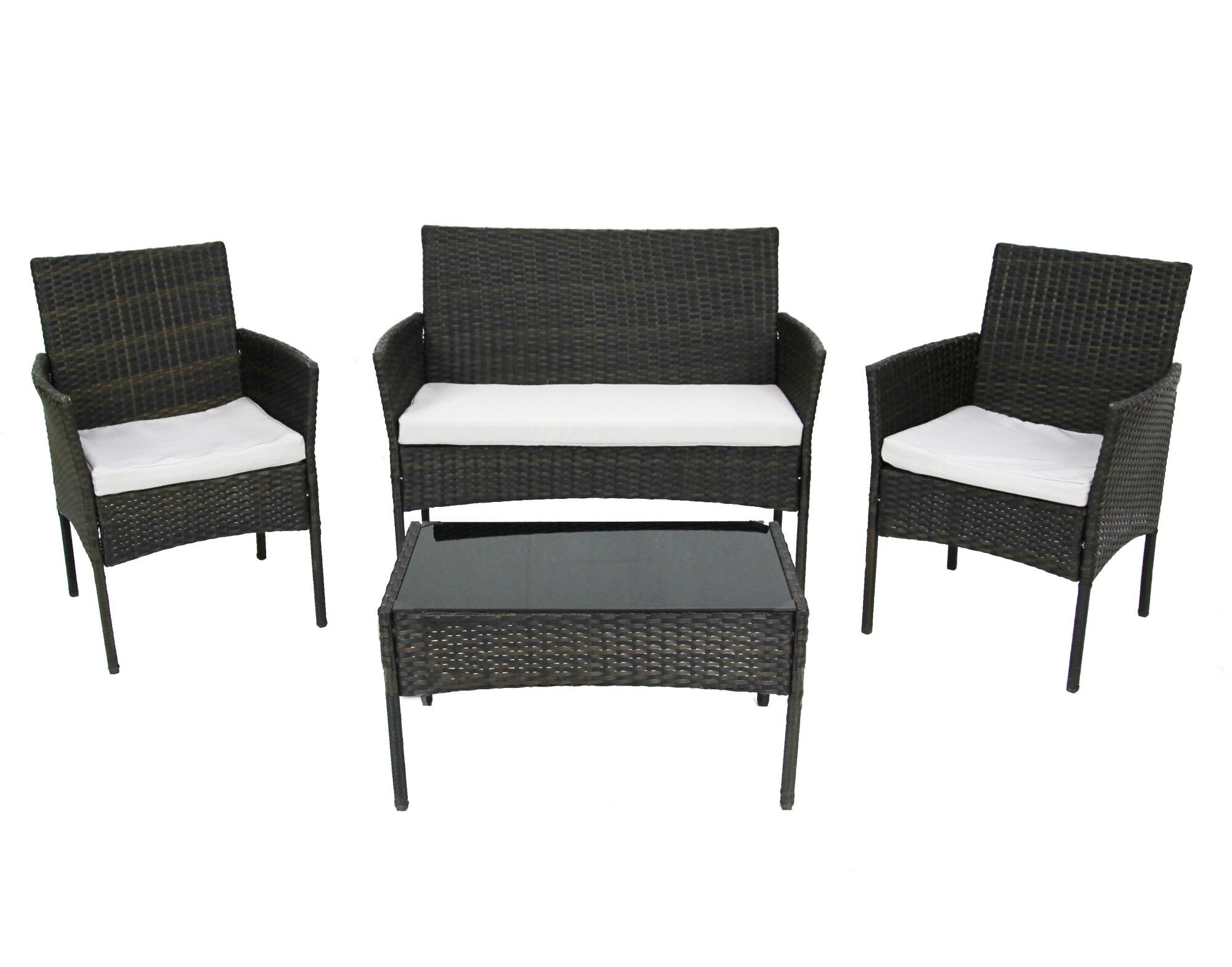 Набор мебели Доминика арт. SFS003 темно-коричневый серый 