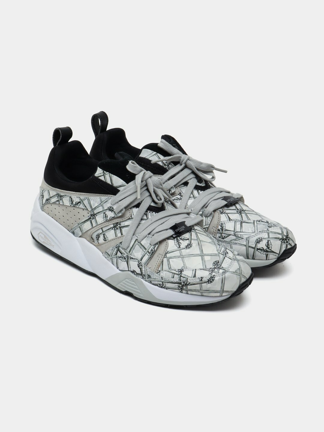 Кроссовки PUMA Bog X Swash Bones, размер 37 EU, glacier gray/white — фото 1