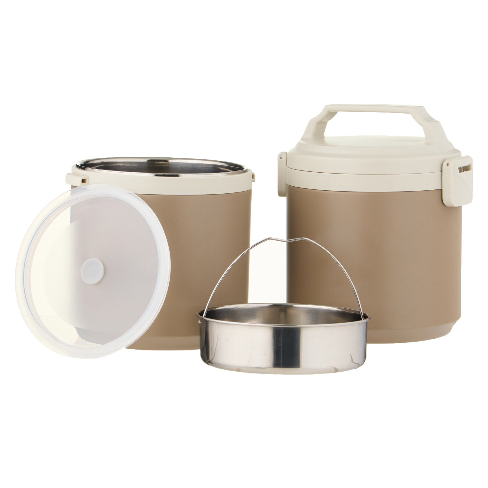 фото Термос для еды, 1.8 л, сохраняет тепло до 8 ч, коричневый