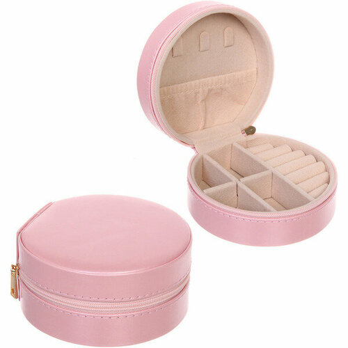 Шкатулка для украшений лаурицца цвет пудровая роза 10105см коробка 899₽