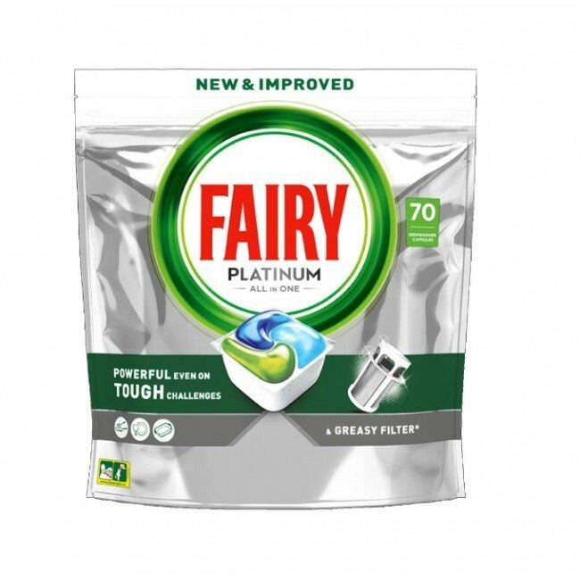 Таблетки для посудомоечных машин FAIRY PLATINUM 70шт