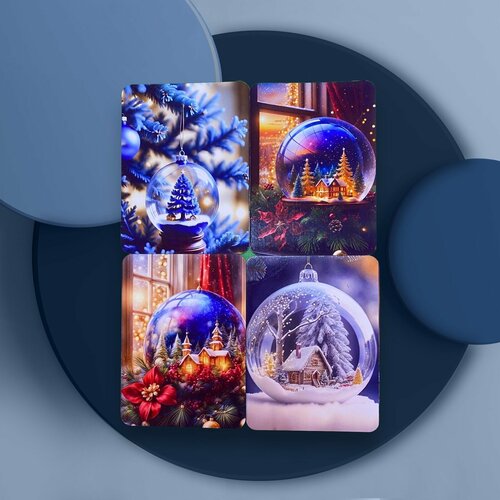 Набор магнитов на холодильник Новогоднее волшебство 400₽