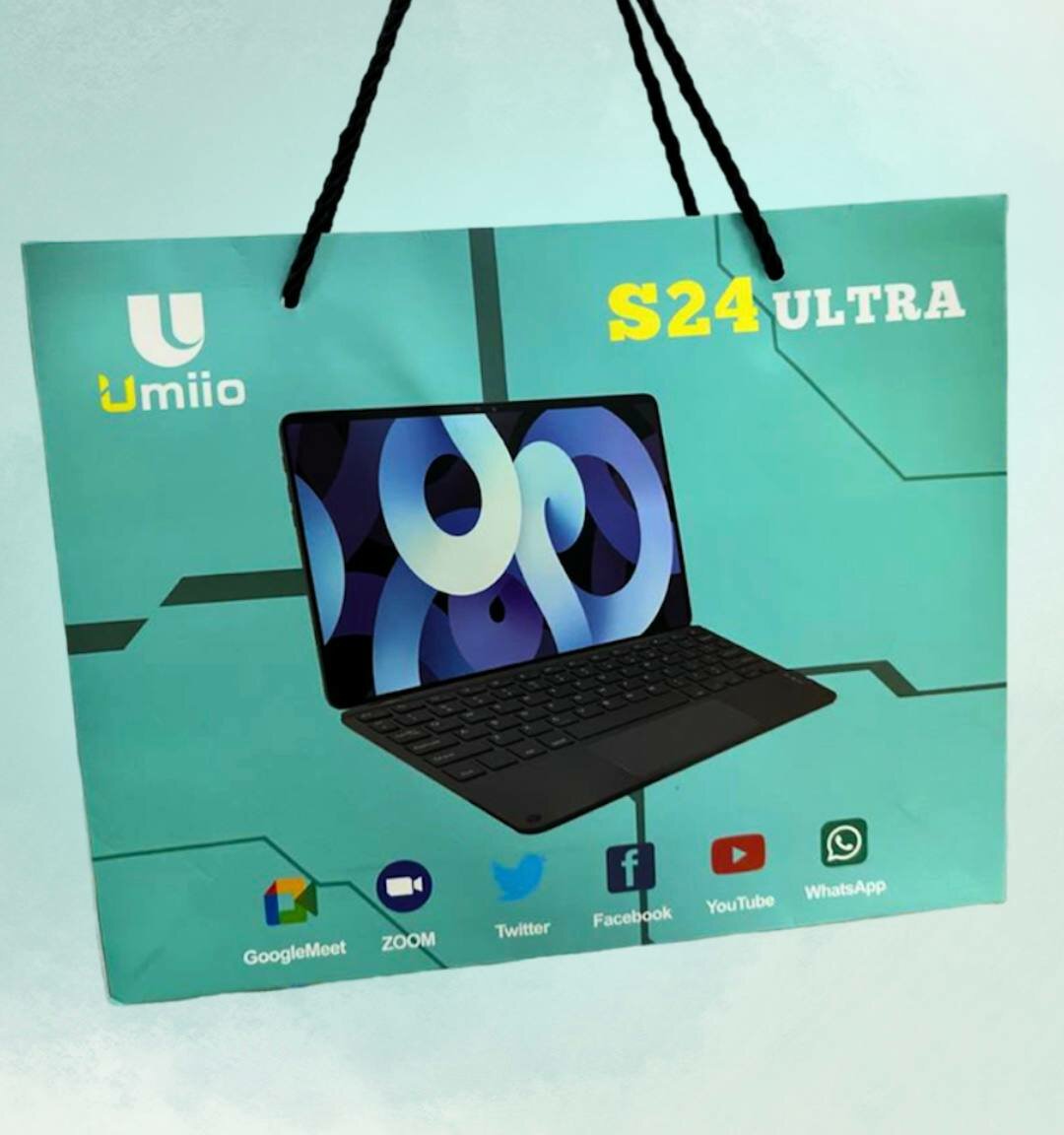 Планшет Umiio S24 Ultra с беспроводной клавиатурой в фирменном кейсе, 6/128 ГБ, Android 12, диагональ 10.1