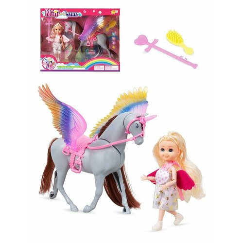 Кукла Nini Love 15 см с единорогом и аксессуарами 55820 1465₽