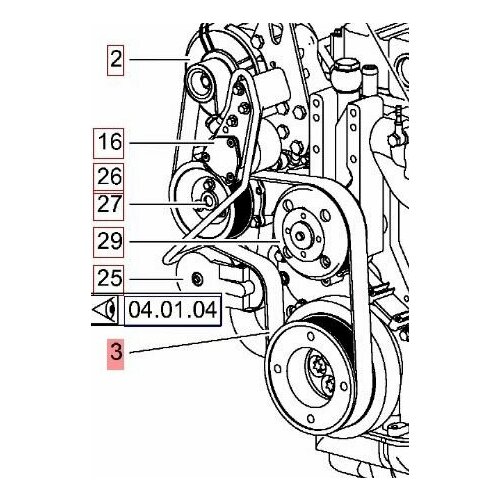 1290991 Поликлиновый ремень HAMM