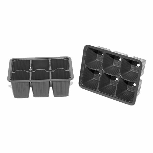 $набор кассет пластиковых для рассады 6 ячеек 178x13x65см 5шт