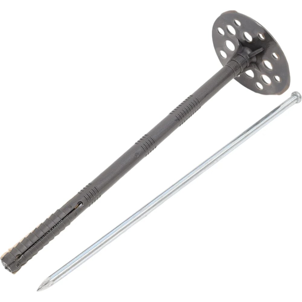 Дюбель для теплоизоляции с металлическим гвоздем INTERFIX ИЗМ 10х200 250 шт 28960
