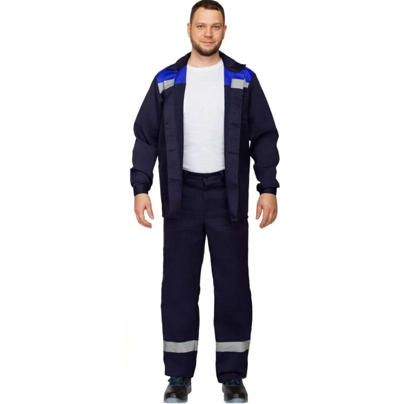 Костюм летний муж. л16-КБР с СОП син/вас (р.56-58) 194-200