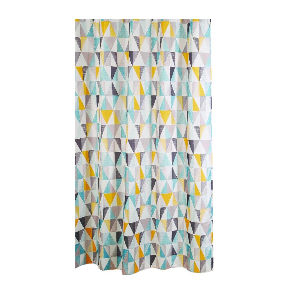 Текстильная штора для ванной BATH PLUS Triangular Scrawl 200х180 см текстиль