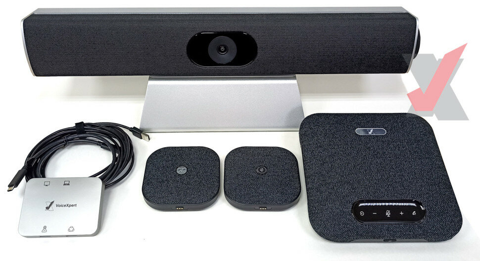 VoiceXpert VXV-320-HUB2 комплект оборудования с коммутационным хабом для средней комнаты