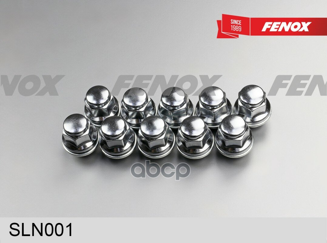 Колесная гайка M12x1.5/S21/H37 - хром, сталь FENOX арт. SLN001
