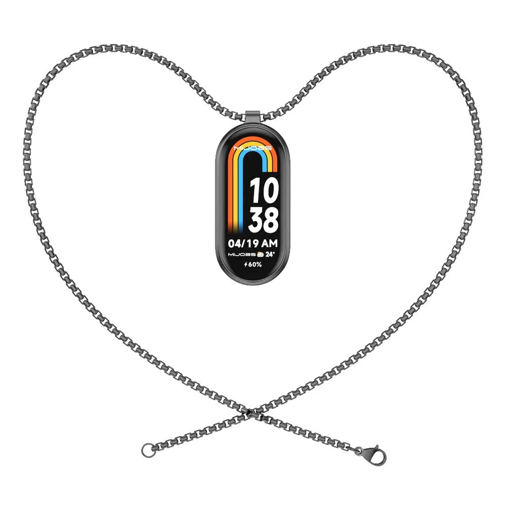 Металлическое ожерелье для Mi Band 8 9 7 6 5 4 3 MIJOBS