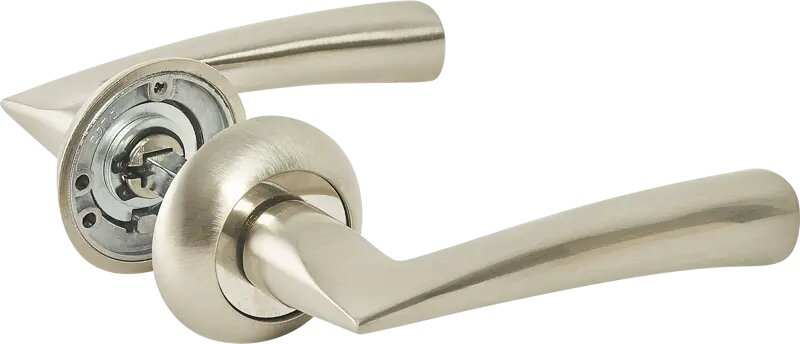 Дверные ручки Punto Coda без запирания цвет матовый никель/хром