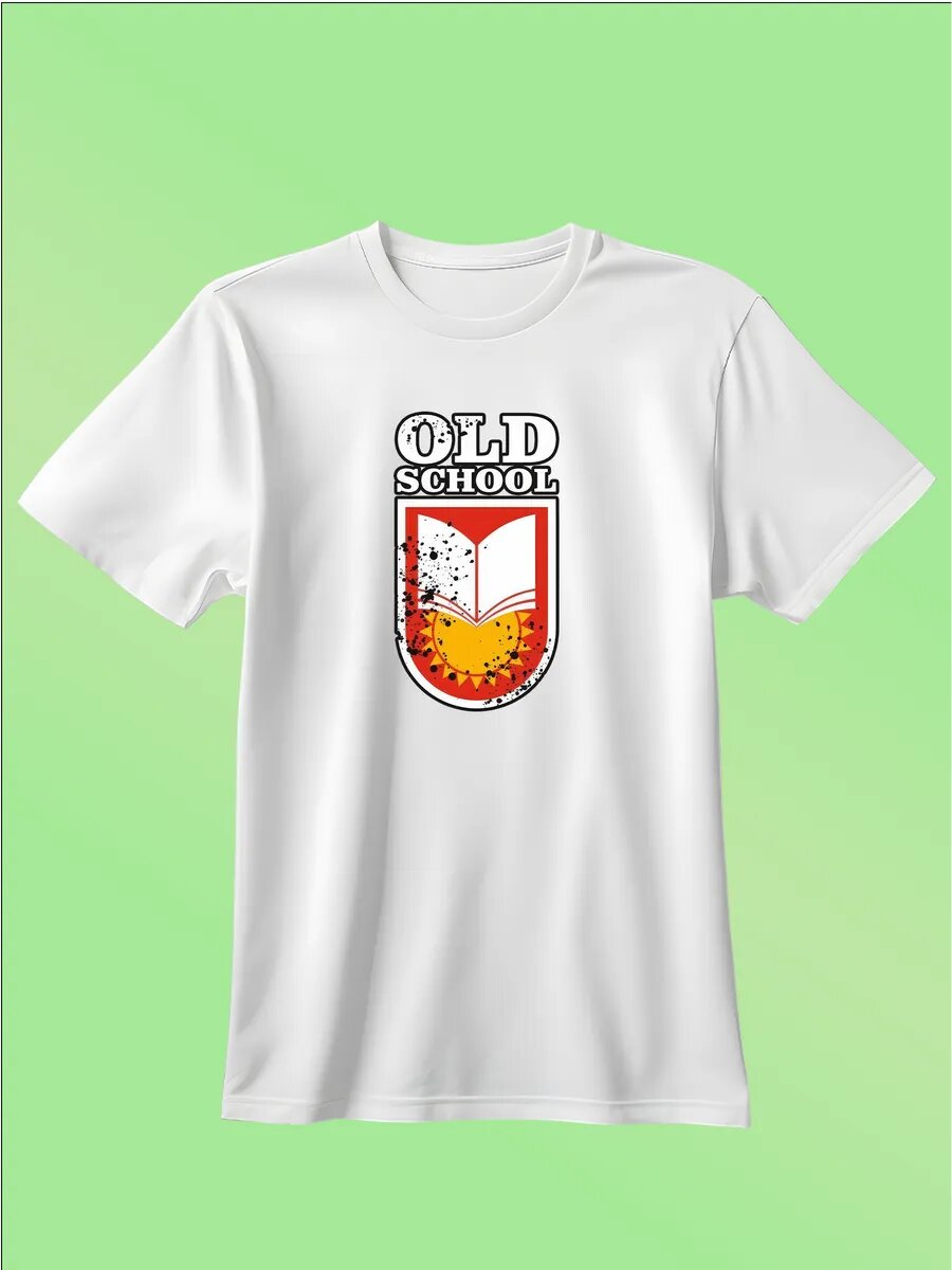 Футболка Zerosell old school, размер 4XS, белый