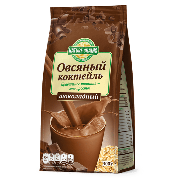Коктейль овсяный с шоколадом 300г