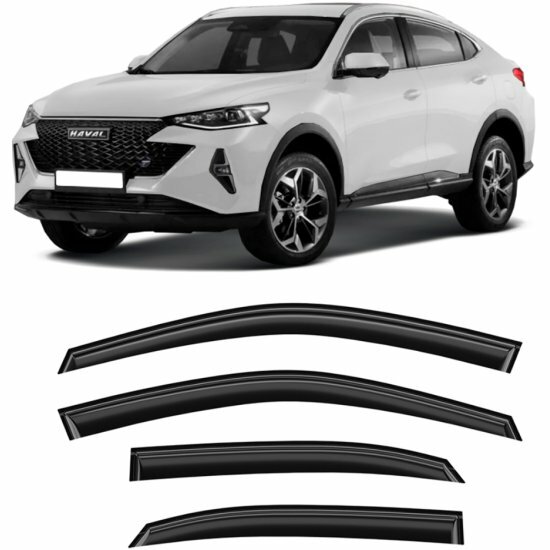 Дефлекторы окон Voron Glass DEF01865 неломающиеся серия Samurai для а/м Haval F7x 2019-н. в.
