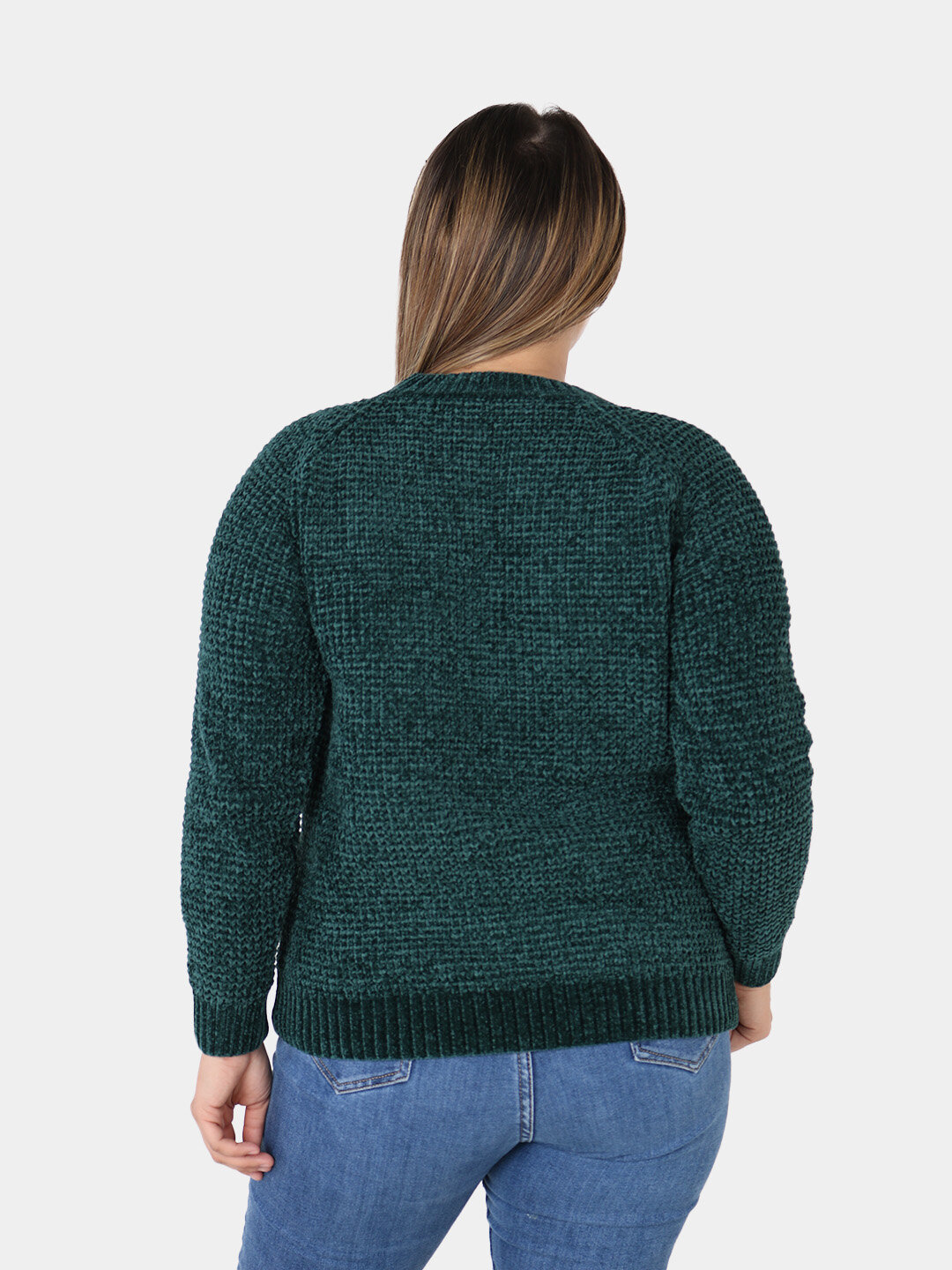 Джемпер , размер One Size, темно-зеленый — фото 1