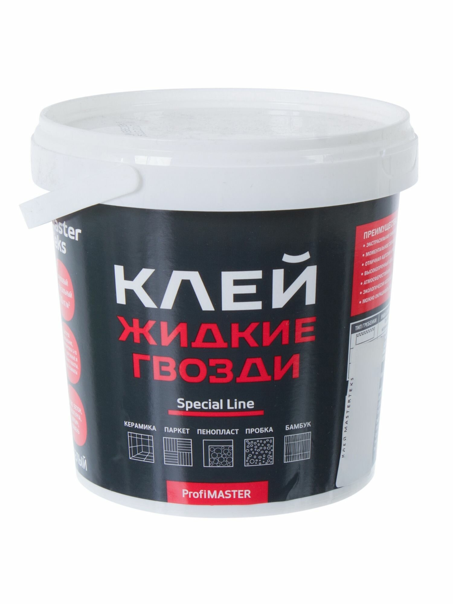 Клей акриловый экстрасильный MasterTeks белый 1.5 кг