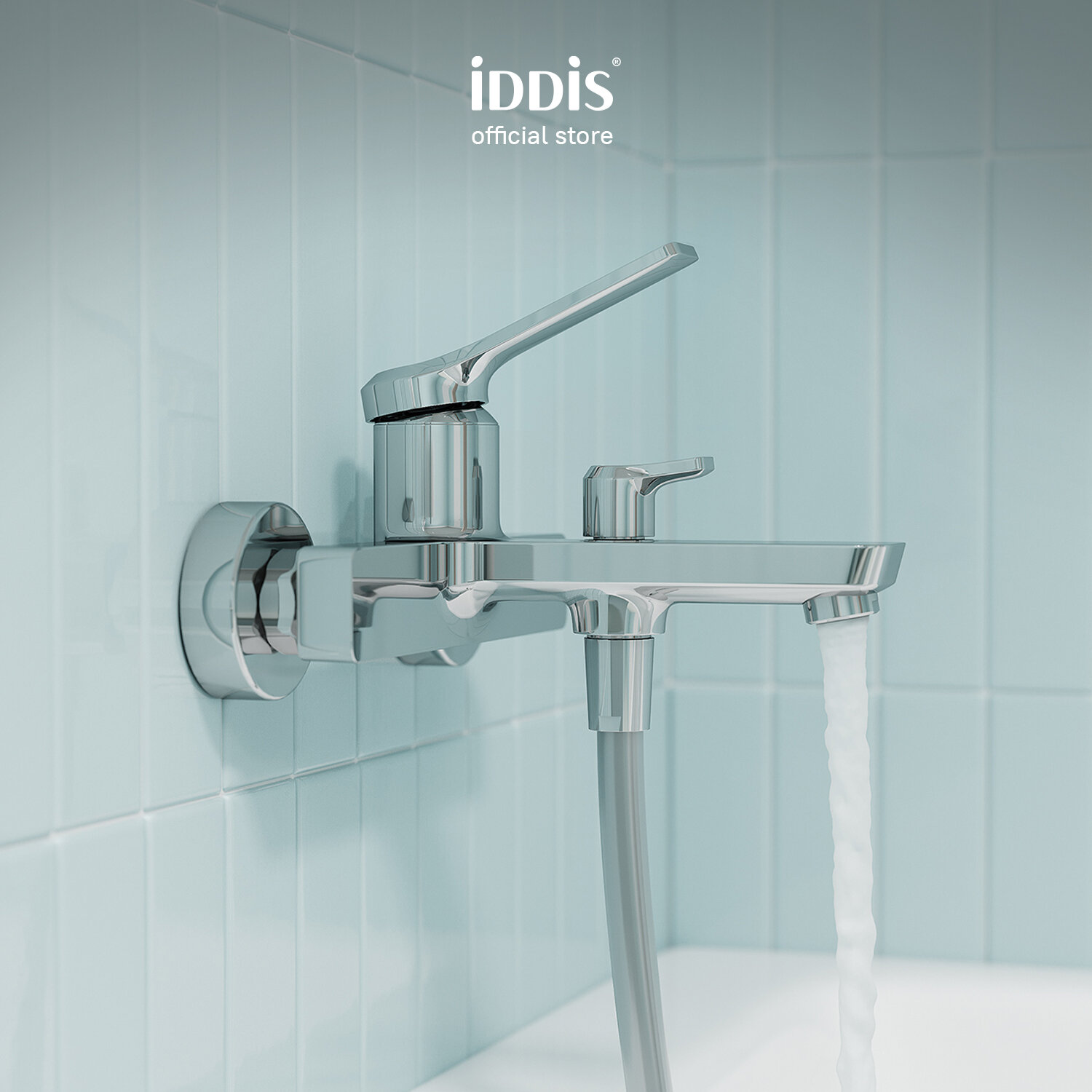 Смеситель для ванны IDDIS Parker PARSB02i02WA глянцевый хром