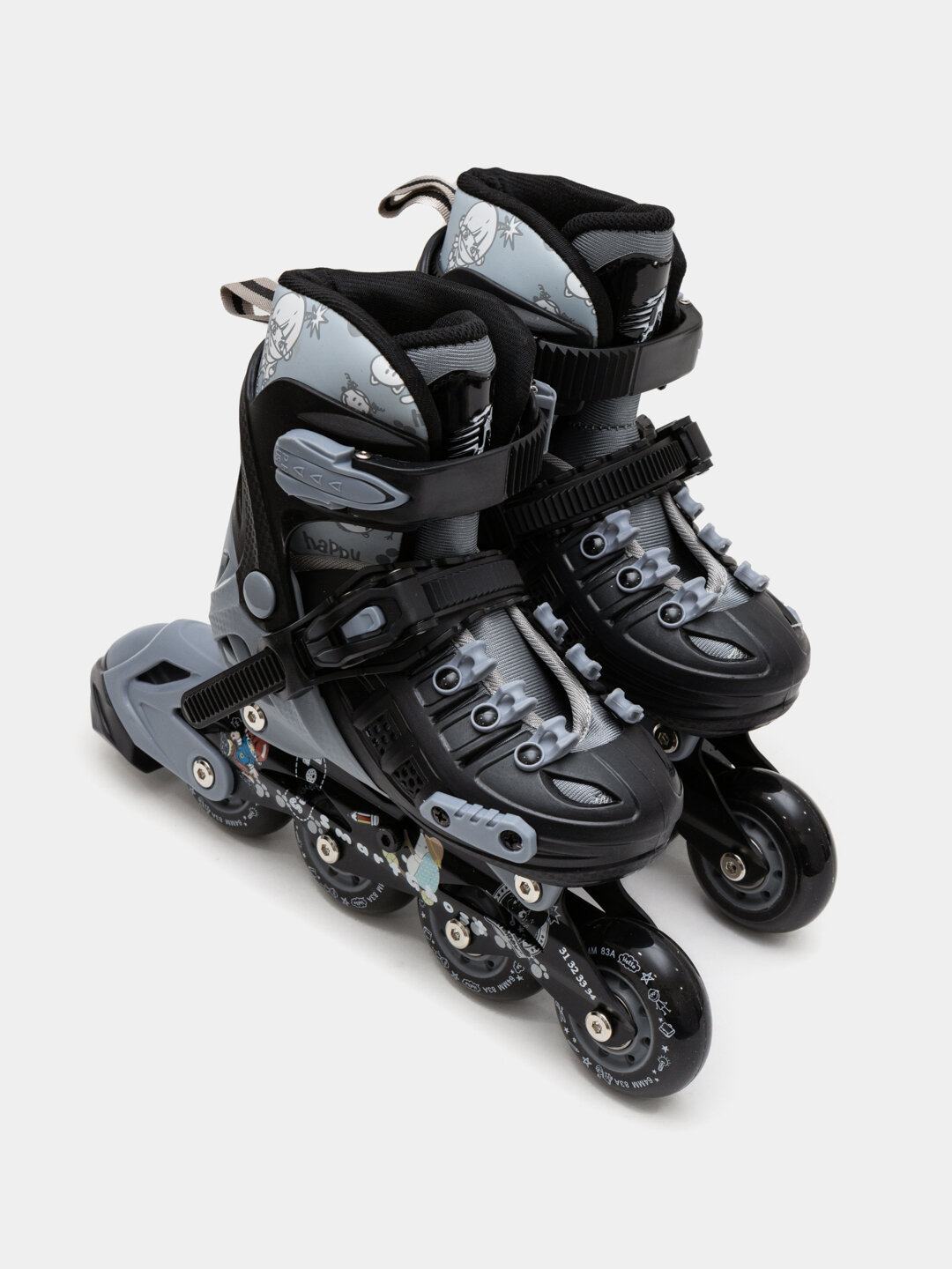 Роликовые коньки General Fitness, для детей, взрослых, с тормозом — фото 1