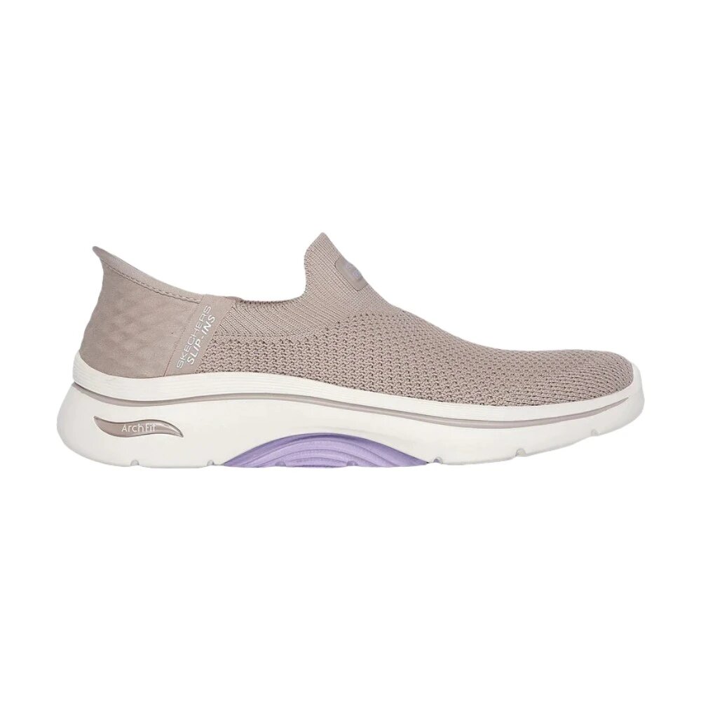 Слипоны SKECHERS, размер 39 EU, бежевый