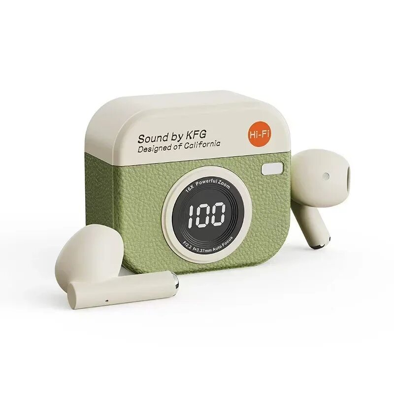 Беспроводные наушники TWS Q86, green