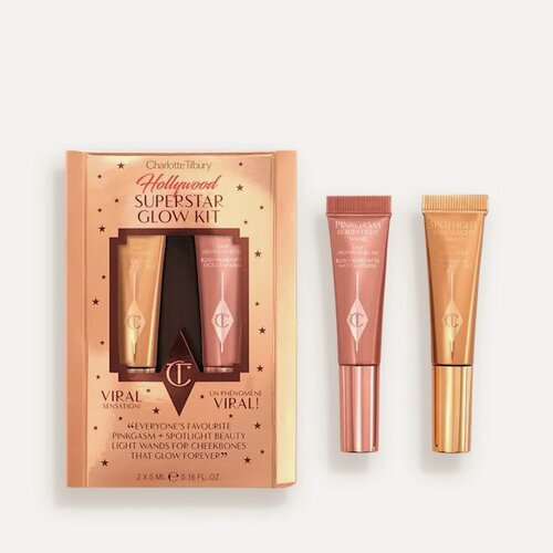 Изображение товара Charlotte Tilbury набор хайлайтеров Hollywood Superstar Glow Kit - оттенки Spotlight и Pinkgasm