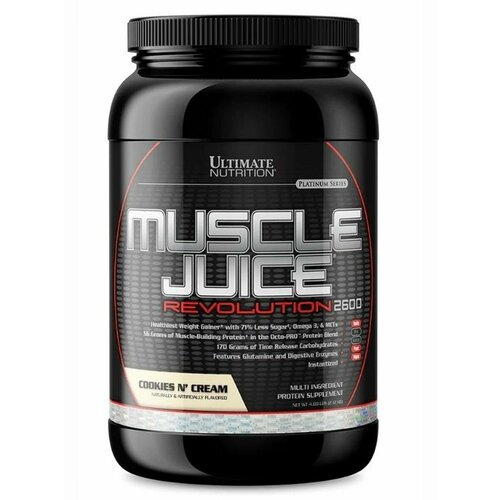 Гейнер Ultimate Nutrition Muscle Juice Revolution 2600 2120 гр, Печенье с кремом