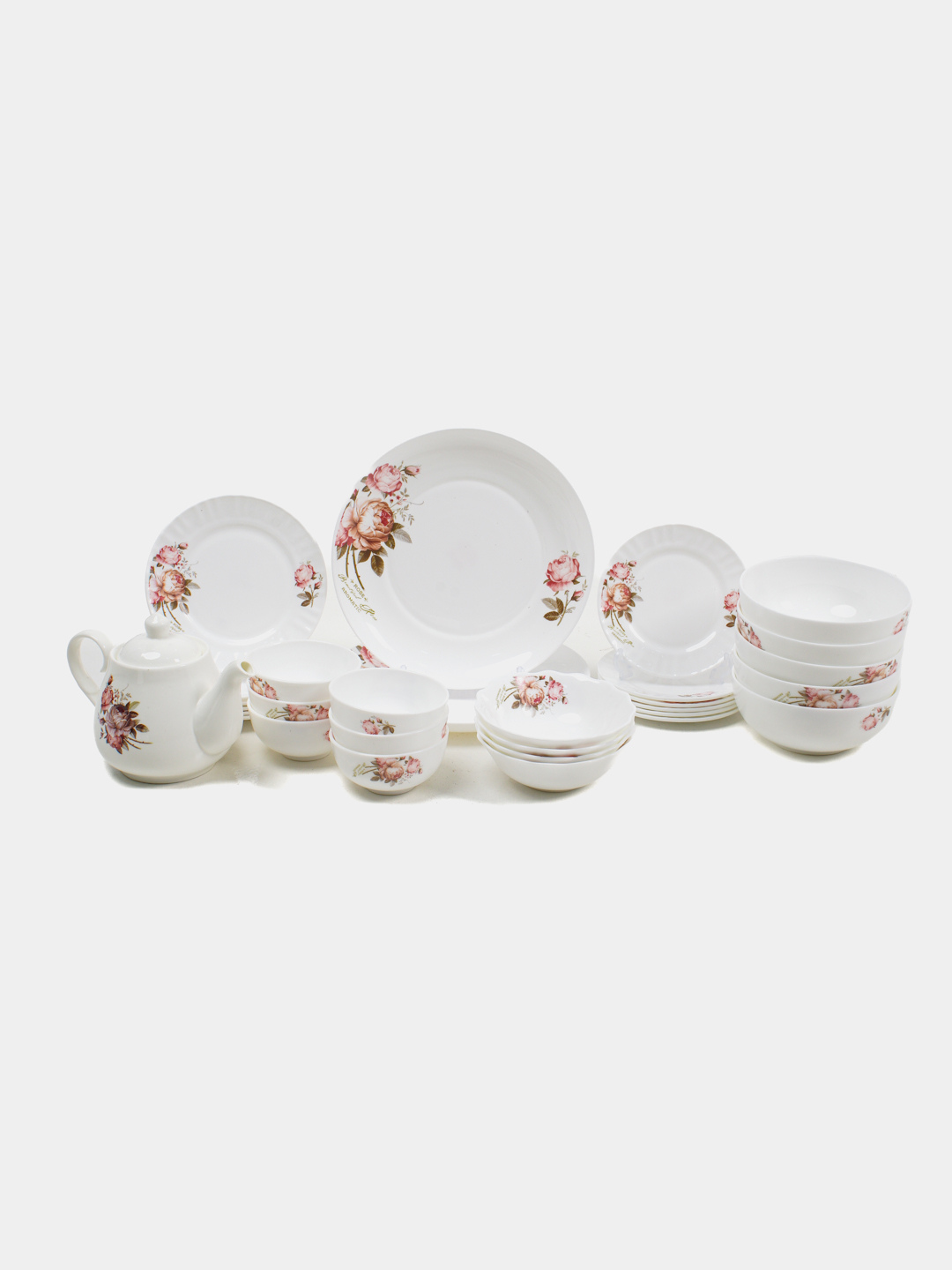 Набор посуды TORIX ELLA, из стеклокерамики на 6 персон, 32 предмета — фото 1