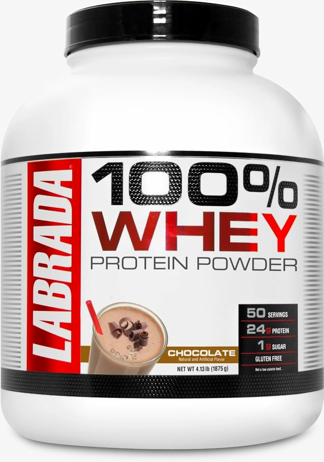 Labrada Nutrition 100% сывороточный протеин (шоколад,1875 г, 50 порций) 24 г белка