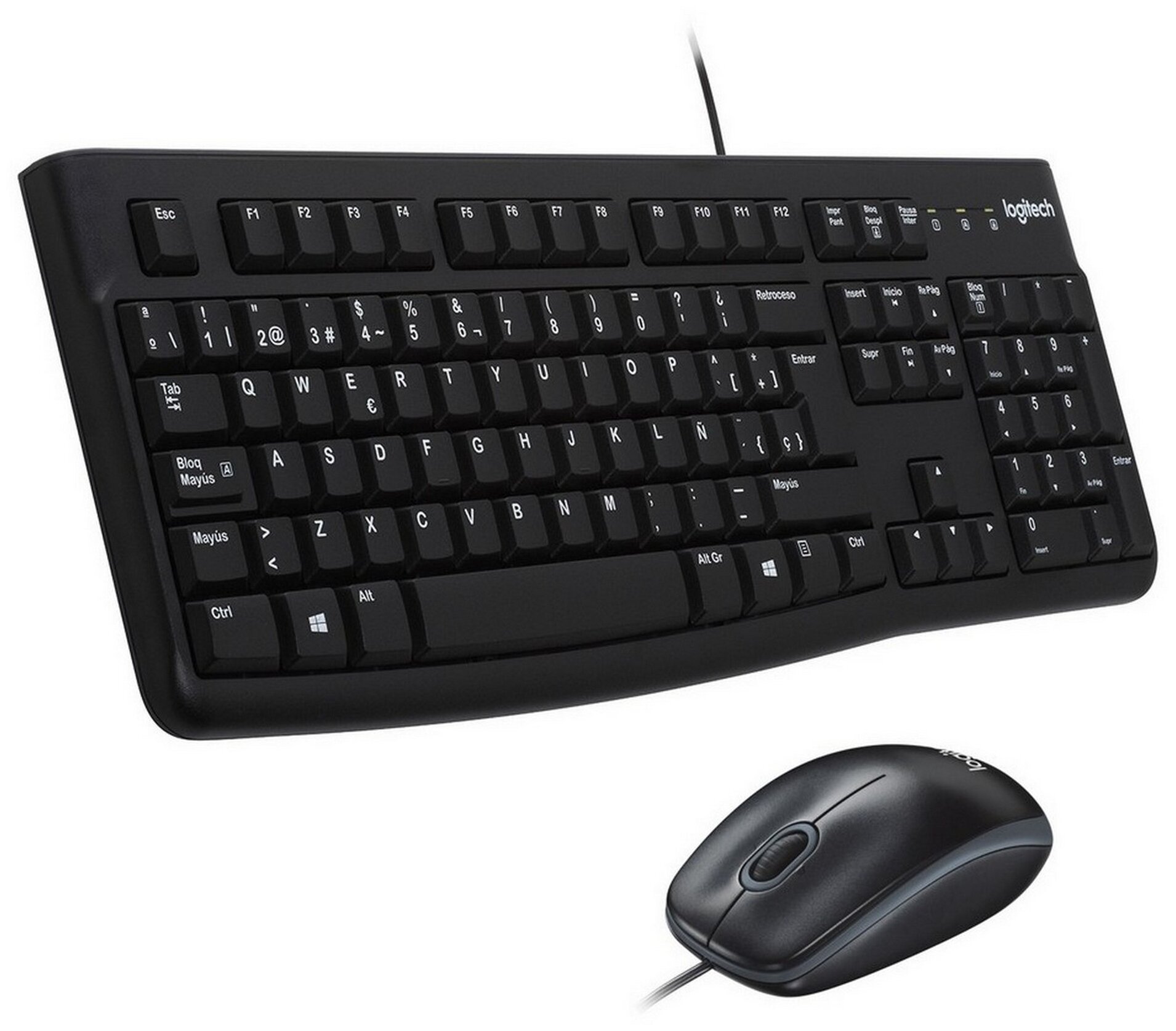 Комплект клавиатура + мышь Logitech Desktop MK120