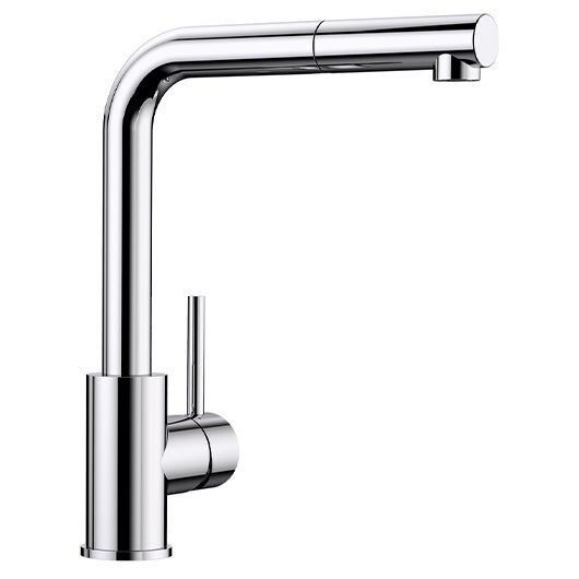 Смеситель для кухни Blanco MILA-S 524214 хром выдвижной шланг