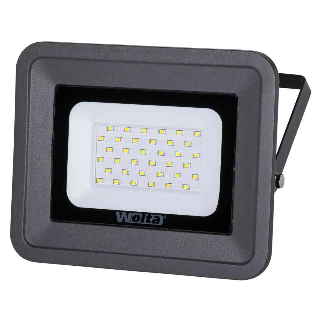 Прожектор светодиодный уличный Wolta 50 Вт 5700К IP65 нейтральный белый свет