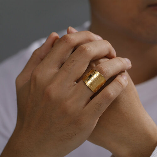 фото Кольцо на три пальца tetragrammaton, безразмерное, золотой, серебряный my shape