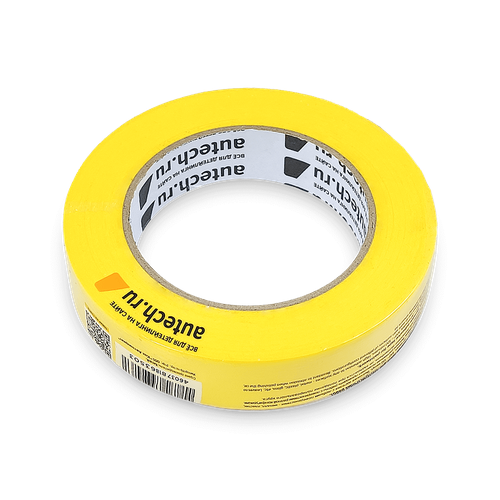 AuTech Маскирующая термостойкая лента желтая 120 градусов 25мм x 50м 417₽