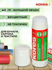 Клей-карандаш Kores канцелярский прозрачный 40 гр