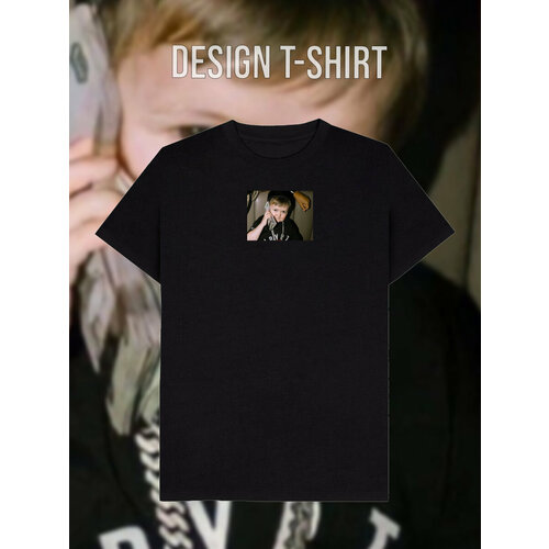 фото Футболка, размер 52, черный design t-shirt