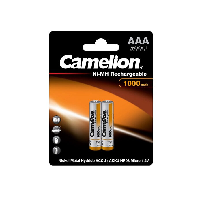 Аккумулятор Camelion AAA 1000 mAh Ni-Mh BL-2