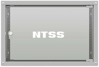 Шкаф NTSS коммутационный Lime (NTSS-WL6U5560GS) настенный 6U 550x600мм пер.дв.стекл несъемн.бок.пан. 30кг серый 110град. IP20 сталь