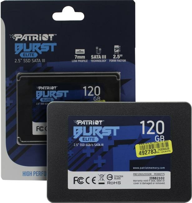 SSD накопитель PATRIOT Burst Elite 120ГБ, 2.5", SATA III - фото №19