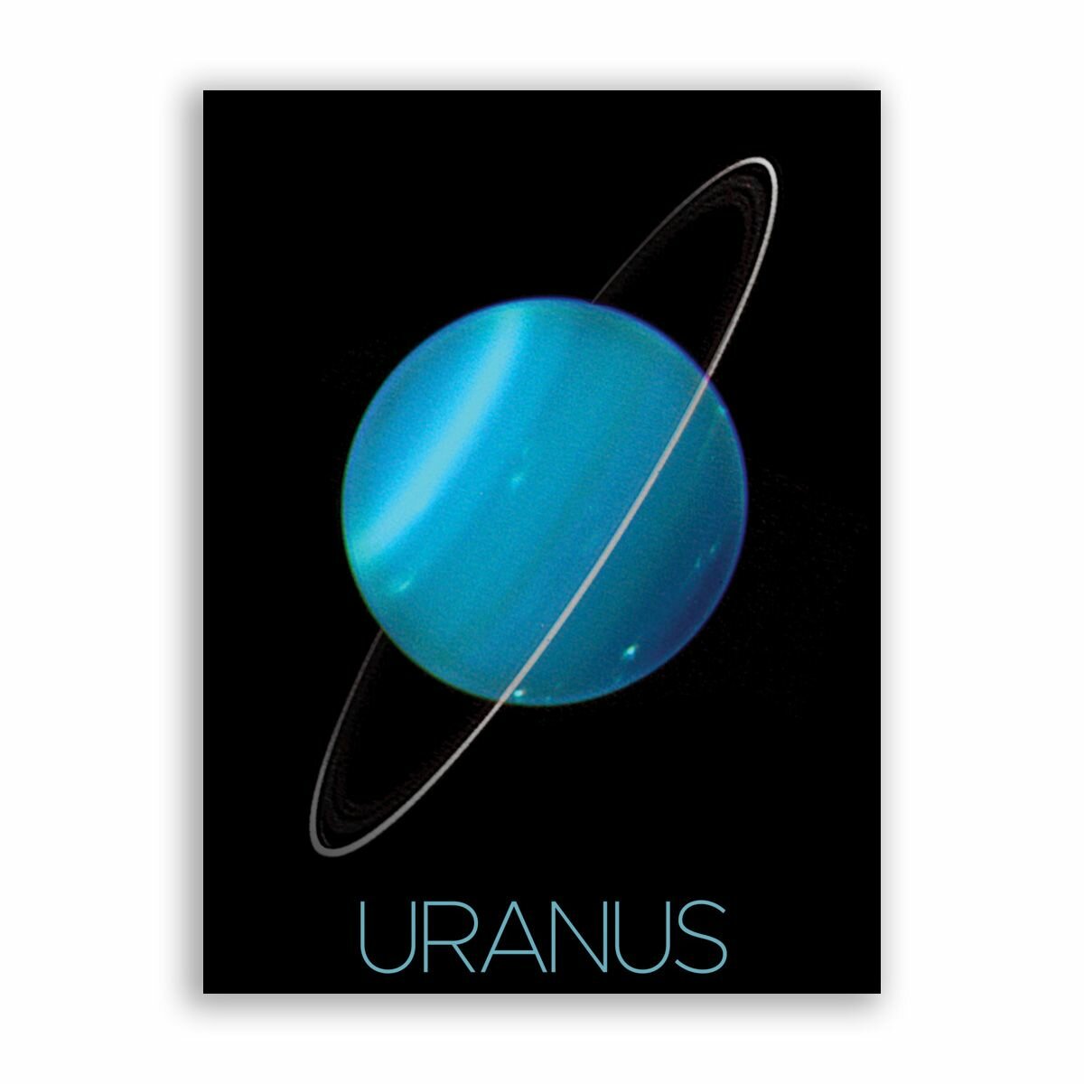 Постер плакат на бумаге / NASA (Коллекция Постеров) - Uranus / Уран / Размер 30 x 40 см