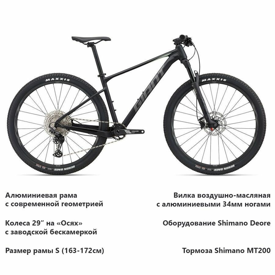 GIANT XTC SLR 29 2 (2022) Black, S