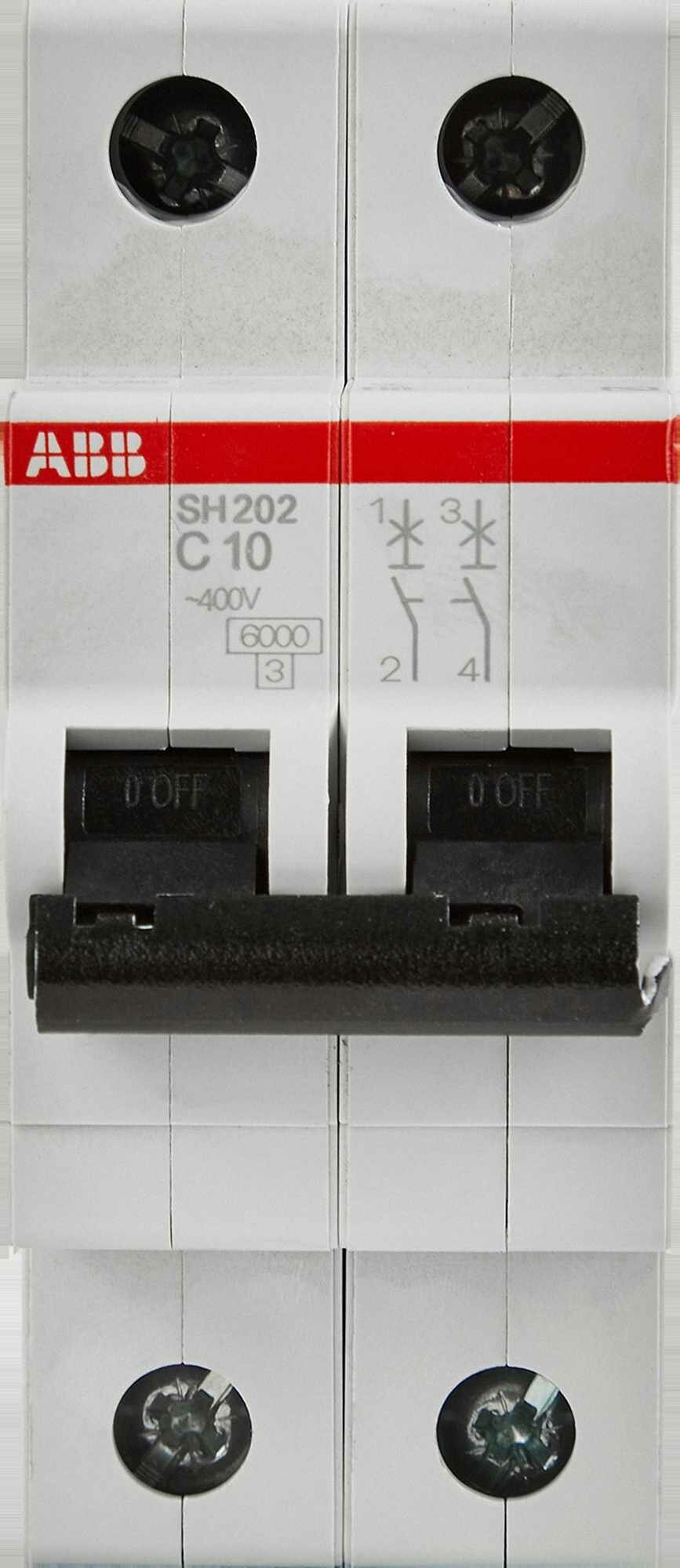 SH200 2CDS212001R0104 Автоматический выключатель двухполюсный 10А (6 кА, C) ABB - фото №4