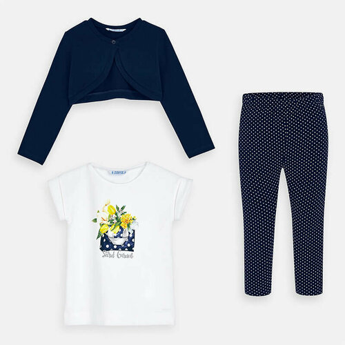 Комплект одежды Mayoral, размер 116 (6 лет), синий, белый