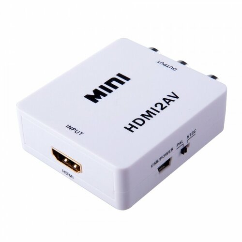 hdmi переходник конвертер hdmi 3rca Конвертер-переходник HDMI - 3RCA (HDMI in, RCA out) USB кабель питания