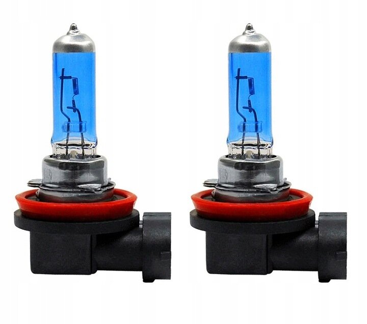 Лампа галогеновая SAT белая H11 12V 55W Комплект (2шт) Цветовая температура 5000K