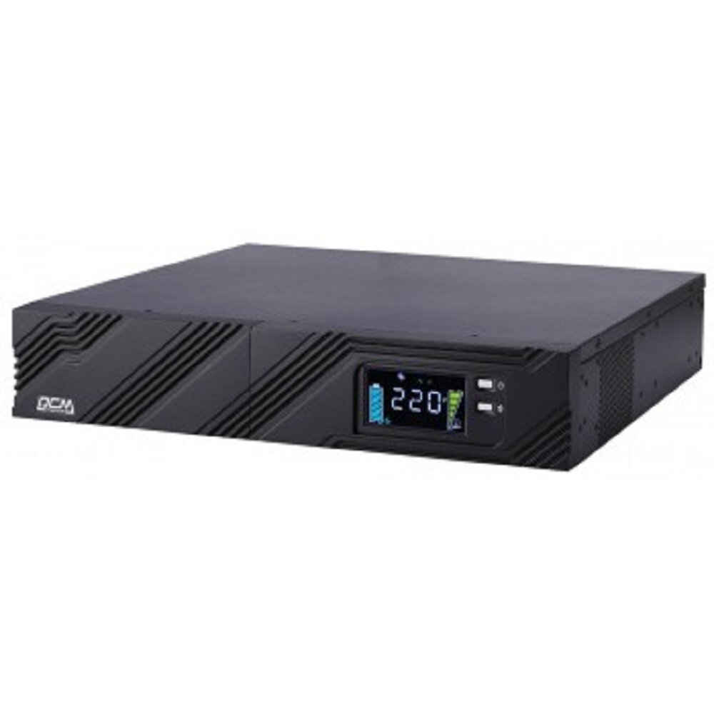 PowerCom ИБП PowerCom Smart King Pro+ SPR-3000 LCD ИБП { Line-Interactive, 3000VA / 2100W, Rack/Tower, 8xC13 + 1xC19, Serial+USB, SmartSlot} (1152579)