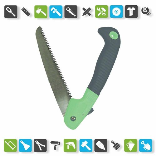 Ножовка садовая Farina 93222 складная обрезиненная ручка 180 мм 2345₽