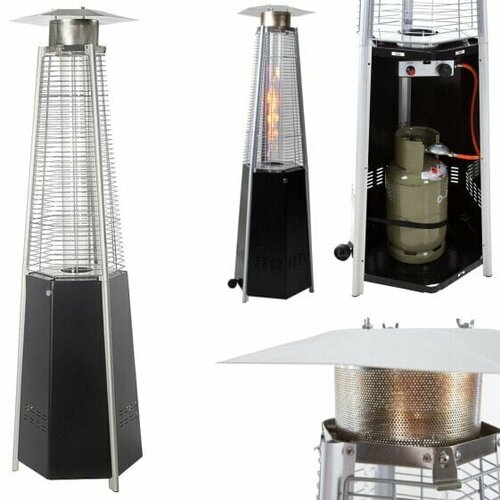 Lampa grzejnik promiennik gazowy tarasowy ogrodowy na gaz LPG 125 kW HEXAGON 6264200₽